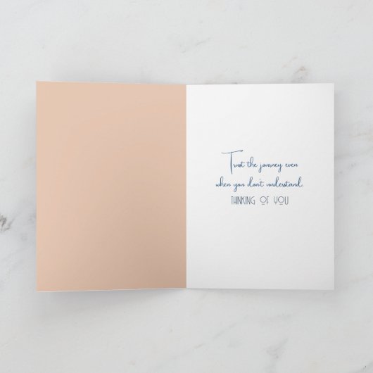 Waterverf Ocean Sunrise denkt aan jou Kaart (Binnen)