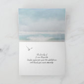 Waterverf Ocean Sympathie Dank u Kaart (Binnen)