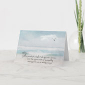 Waterverf Ocean Sympathie Dank u Kaart (Voorkant)