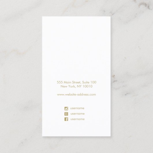 Waterverf Ocean Wave Earring Display Visitekaartje (Achterkant)