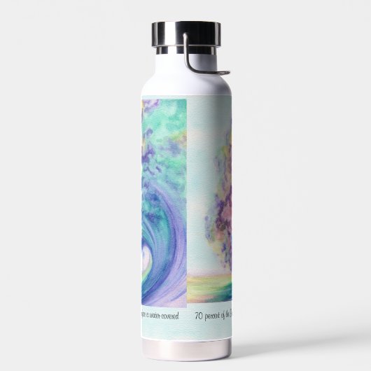 Waterverf Ocean Wave van Miranda Waterfles (Links)