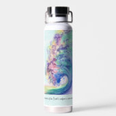 Waterverf Ocean Wave van Miranda Waterfles (Achterkant)