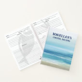 Waterverf Ocean Waves Beach House Coastal Recipe Notitieboek (Binnen)