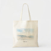 Waterverf Ocean Waves Persoonlijke Canvas tas (Voorkant)