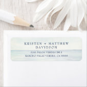 Waterverf Ocean Wedding Etiket (Insitu)