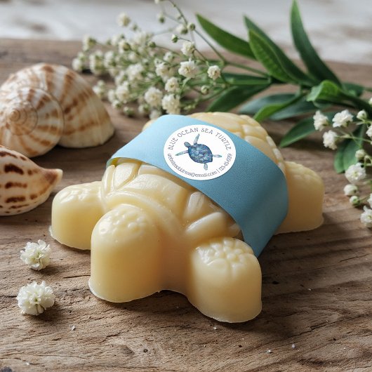 Waterverf Ocean Zee Turtle Illustration Classic Ronde Sticker