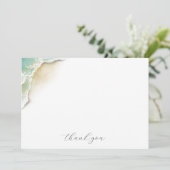 Waterverf Oceanic dank u nota nemen van Kaart (Staand voorkant)