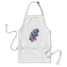 Waterverf octopus Apron