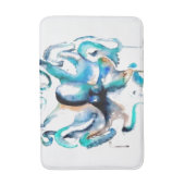 Waterverf Octopus Bath Mat (Voorkant Verticaal)