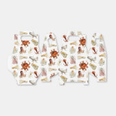 Waterverf octopus cefalopoda zeedieren bedankdoosjes (Uitgevouwen)