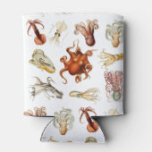 Waterverf octopus cefalopoda zeedieren blikjeskoeler (Achterkant)