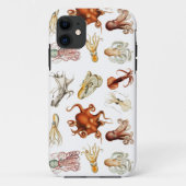 Waterverf octopus cefalopoda zeedieren Case-Mate iPhone case (Achterkant)