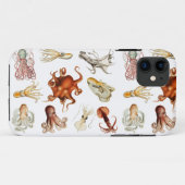 Waterverf octopus cefalopoda zeedieren Case-Mate iPhone case (Achterkant (horizontaal))