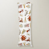 Waterverf octopus cefalopoda zeedieren lichaamskussen (Voorkant Verticaal)