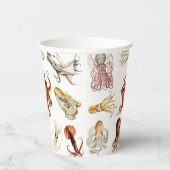 Waterverf octopus cefalopoda zeedieren papieren bekers (Rechts)