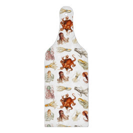 Waterverf octopus cefalopoda zeedieren snijplank