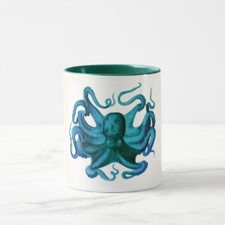 Waterverf Octopus Illustratie Mok