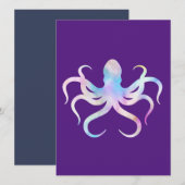 Waterverf Octopus Kaart (Voorkant / Achterkant)
