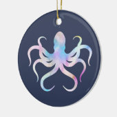 Waterverf octopus keramisch ornament (Links)