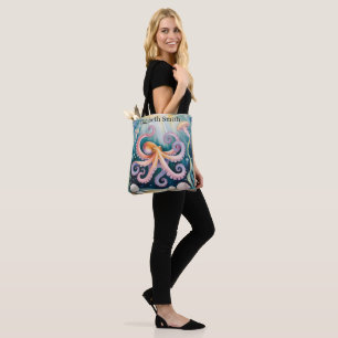 Waterverf Octopus Kinderverjaardagsfeestje Tote Bag