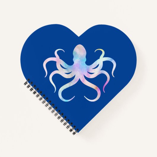 Waterverf octopus notitieboek (Voorkant)