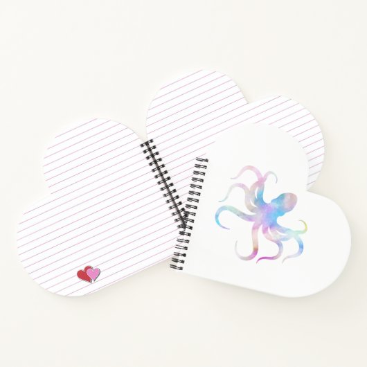 Waterverf octopus notitieboek (Binnen)