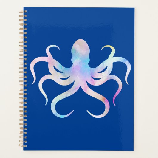 Waterverf octopus notitieboek (Voorkant)
