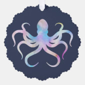 Waterverf octopus ornament kaart (Voorkant)