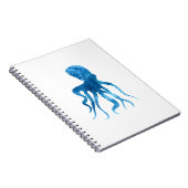 Waterverf octopus silhouette notitieboek (Rechterzijde)