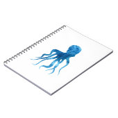 Waterverf octopus silhouette notitieboek (Linkerzijde)