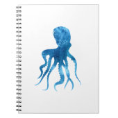 Waterverf octopus silhouette notitieboek (Voorkant)