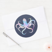 Waterverf octopus Sticker (Envelop)