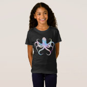 Waterverf octopus t-shirt (Voorkant volledig)