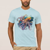 Waterverf Octopus T-shirt (Voorkant)