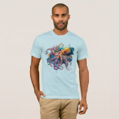Waterverf Octopus T-shirt (Voorkant volledig)