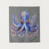 Waterverf Octopus Wandkleed (Voorkant)
