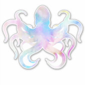 Waterverf-octopussticker Sticker (Voorkant)