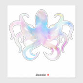 Waterverf-octopussticker Sticker (Vel)