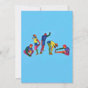 Waterverf-oefeningen met geverfde kleuren kaart