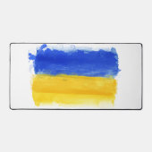 Waterverf Oekraïense vlag Bureaumat (Voorkant)