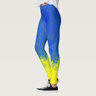 Waterverf oekraïne leggings