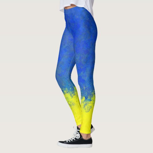 Waterverf oekraïne leggings (Links)