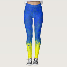 Waterverf oekraïne leggings