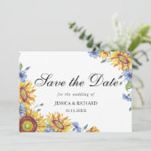 Waterverf Oekraïne Opslaan Datum uitnodiging (Staand voorkant)