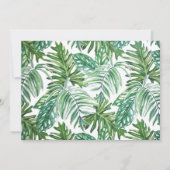 Waterverf Oerwoud Animals Invitation (Lion) Kaart (Achterkant)