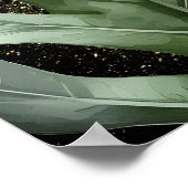 Waterverf Oerwoud Babydieren Poster (Hoek)