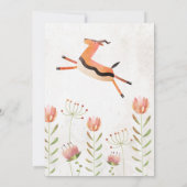 Waterverf Oerwoud Dieren Baby shower Uitnodiging (Achterkant)