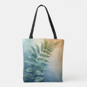 Waterverf Oerwoud Fern Carryall Tote Bag (Achterkant)