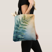 Waterverf Oerwoud Fern Carryall Tote Bag (Dichtbij)