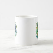 Waterverf Oerwoud Gorilla met zonnebril & bladeren Koffiemok (Center)